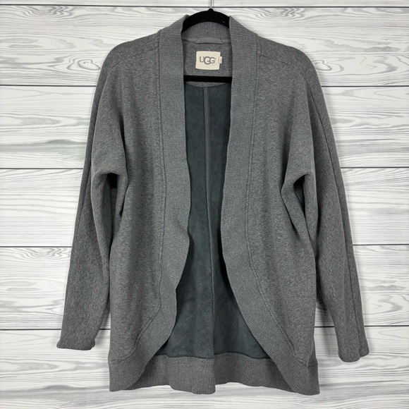 UGG Sweaters - UGG Cozy Gray Slub Knit Cardigan Size Small